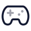 Gamepad icon with twotone rounded style
