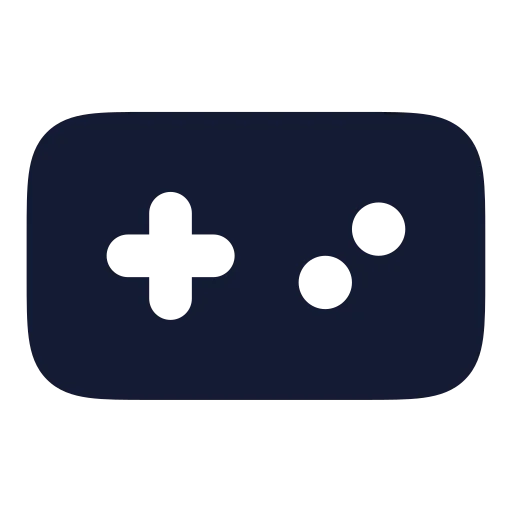 Gamepad Icon in Solid Rounded style