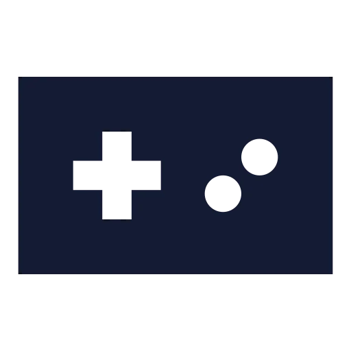 Gamepad Icon in Solid Sharp style
