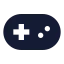 Gamepad icon with solid sharp style