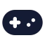 Gamepad icon with solid standard style