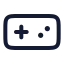 Gamepad icon with stroke rounded style
