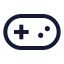 Gamepad icon with stroke sharp style