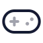Gamepad icon with twotone rounded style