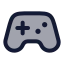 Gamepad 2 icon with duotone rounded style