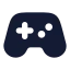 Gamepad 2 icon with solid rounded style