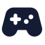 Gamepad 2 icon with solid standard style