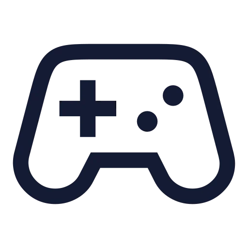 Gamepad 2 Icon in Stroke Sharp style