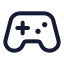 Gamepad 2 icon with stroke standard style