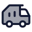 Garbagetruck icon with duotone standard style