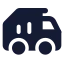 Garbagetruck icon with solid standard style