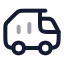 Garbagetruck icon with twotone rounded style