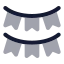 Garlands icon with bulk rounded style