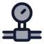 Gaspipe icon with duotone rounded style