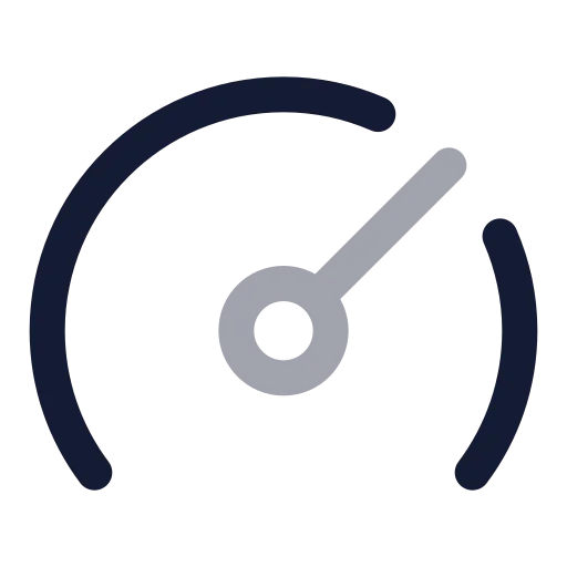 Gauge Icon in Twotone Rounded style
