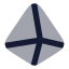 Gem icon with bulk rounded style