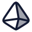 Gem icon with duotone rounded style