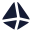 Gem icon with solid rounded style