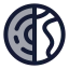 Geologycrust icon with duotone standard style