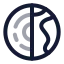 Geologycrust icon with twotone rounded style