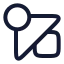 Geometricshapes icon with stroke rounded style