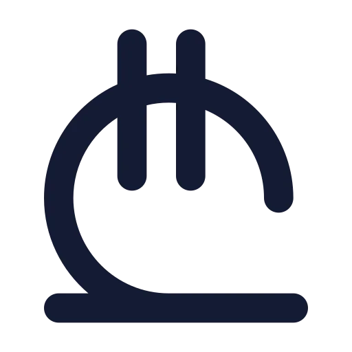 Georgian Lari Icon in Solid Rounded style