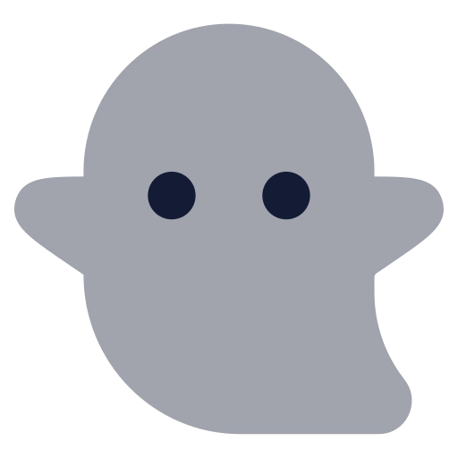 Ghost Icon in Bulk Rounded style
