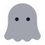 Ghost icon with bulk rounded style