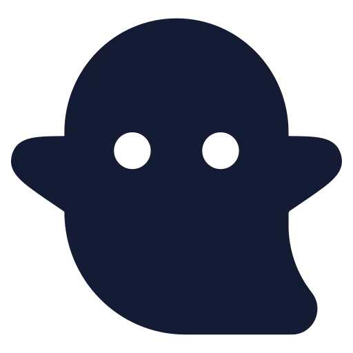 Ghost Icon in Solid Rounded style
