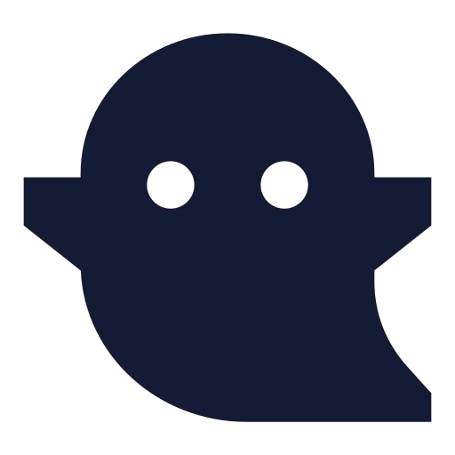 Ghost Icon in Solid Sharp style