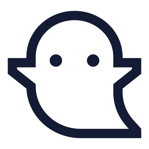 Ghost Icon in Stroke Sharp style