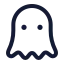 Ghost icon with stroke standard style