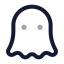 Ghost icon with twotone rounded style