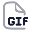 Gif icon with twotone rounded style