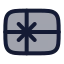 Giftcard icon with duotone rounded style