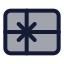 Giftcard icon with duotone standard style