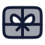 Giftcard icon with duotone rounded style