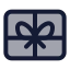 Giftcard icon with duotone standard style