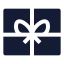 Giftcard icon with solid sharp style