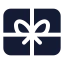Giftcard icon with solid standard style