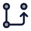 Gitbranch icon with duotone standard style
