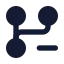 Gitbranchminus icon with solid standard style