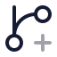 Gitbranchplus icon with twotone rounded style
