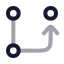 Gitbranch icon with twotone rounded style