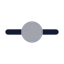 Gitcommithorizontal icon with bulk rounded style
