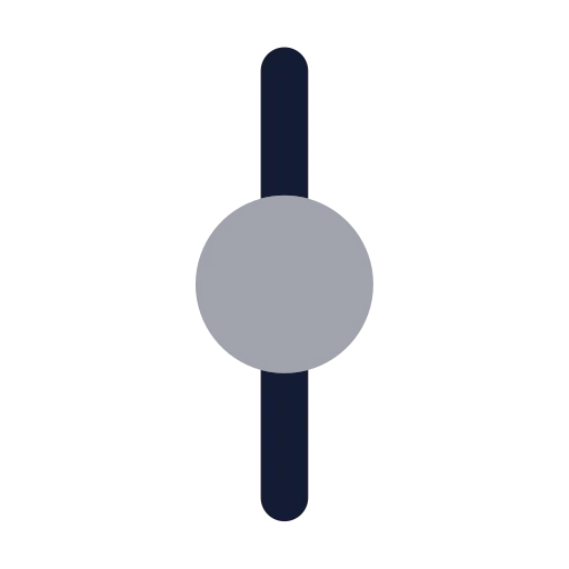 Git Commit Vertical Icon in Bulk Rounded style