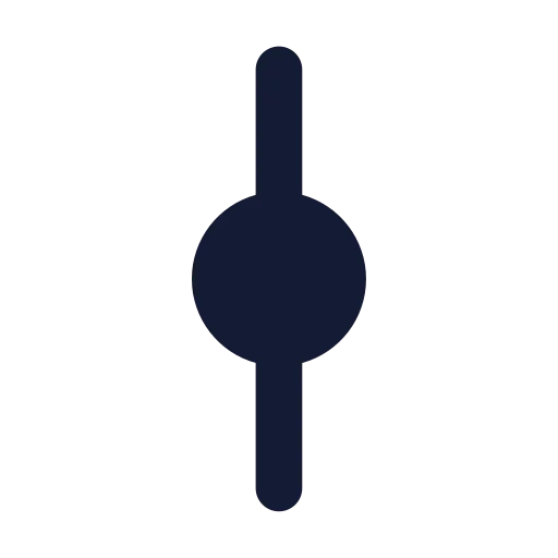 Git Commit Vertical Icon in Solid Rounded style