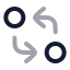Gitcomparearrows icon with twotone rounded style