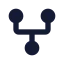 Gitfork icon with solid standard style