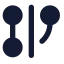 Gitgraph icon with solid standard style